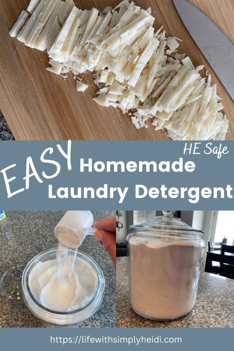 Homemade laundry detergent